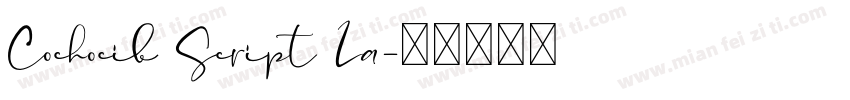 Cochocib Script La字体转换